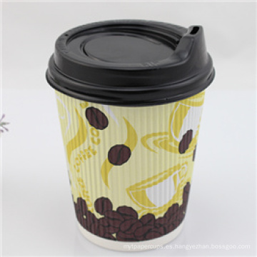 Logo Impreso Papel Cups Single / Double / Ripple pared para el café